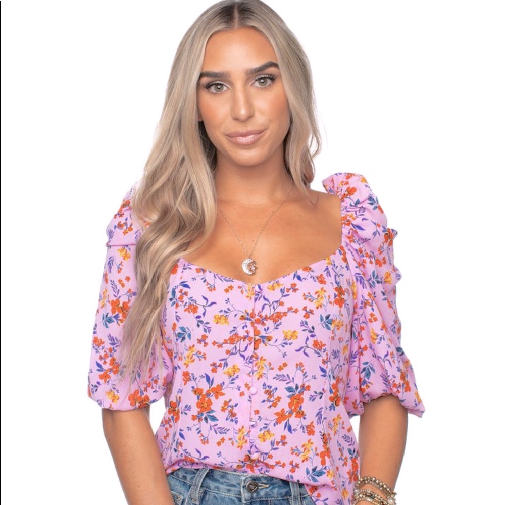 BuddyLove Demi Blouse- Garden Party